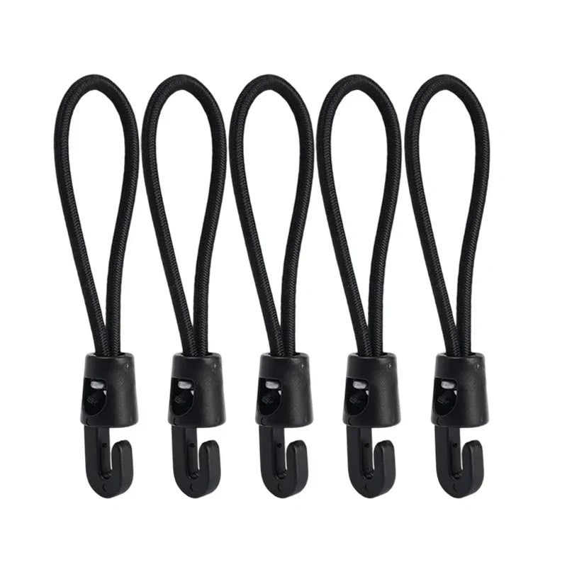 Shock Bungee Cord Gear Strap Tactical Elastic Fix Trekking Pole Anti-slip Paracord Alternative Heavy Duty Water Bottle Map Keys