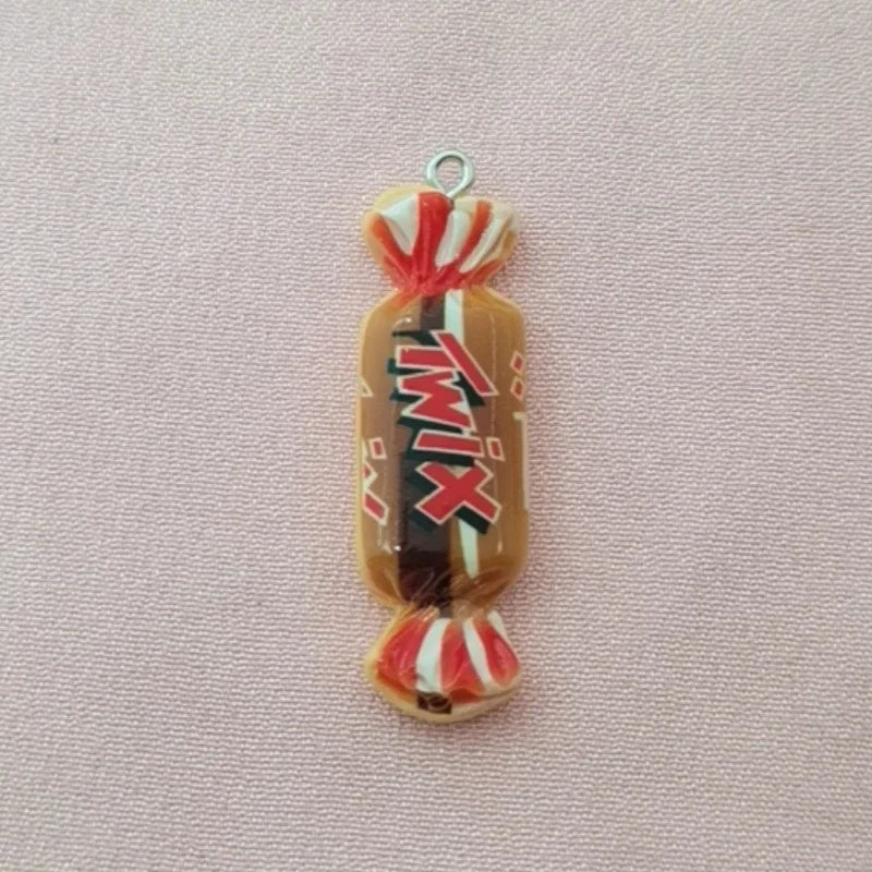 10pcs simulation candy and food toy resin pendant, DIY jewelry making earrings, keychain accessories