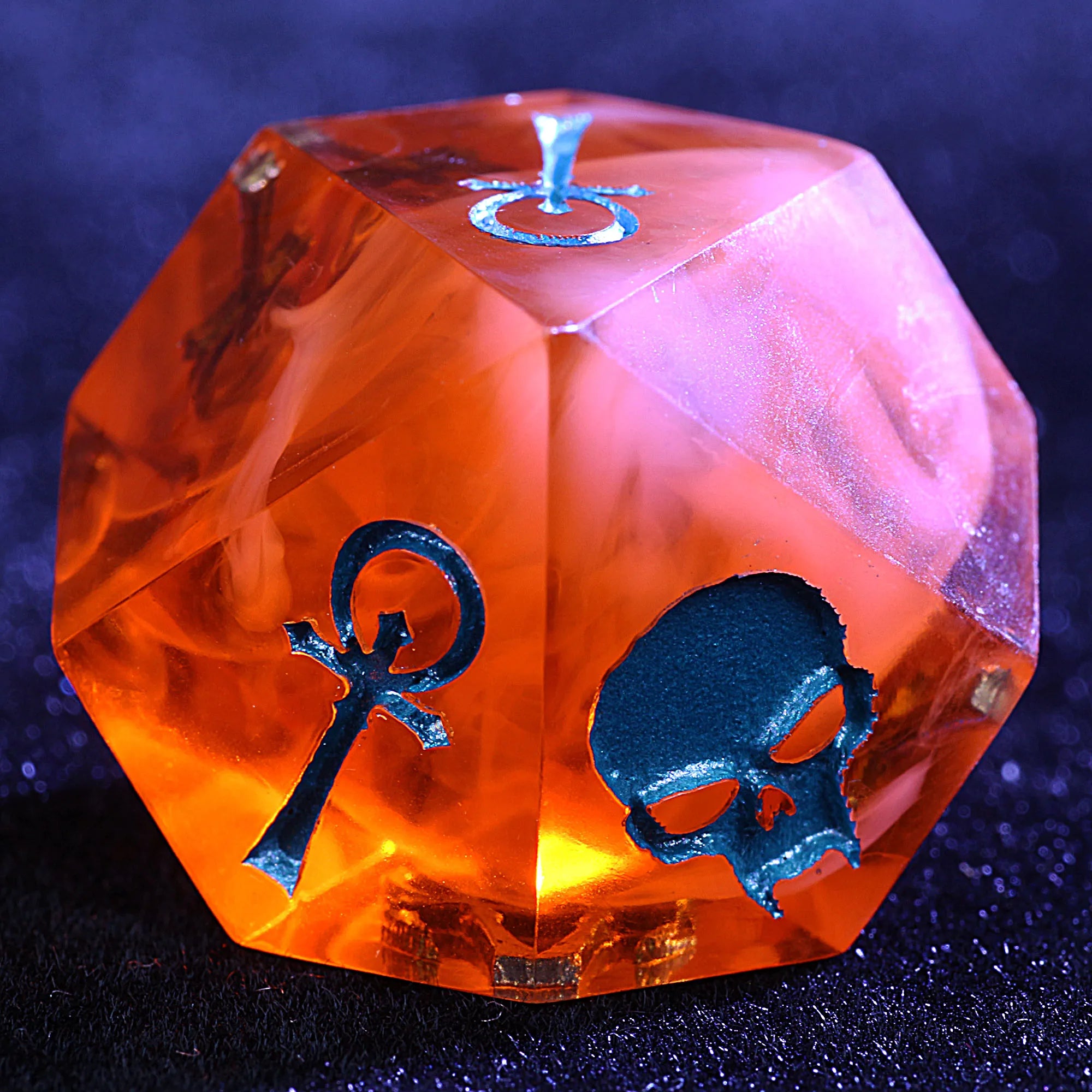 15 Polyhedral Resin Camarilla VtM Set Dice WoD Gilded Cage Dream