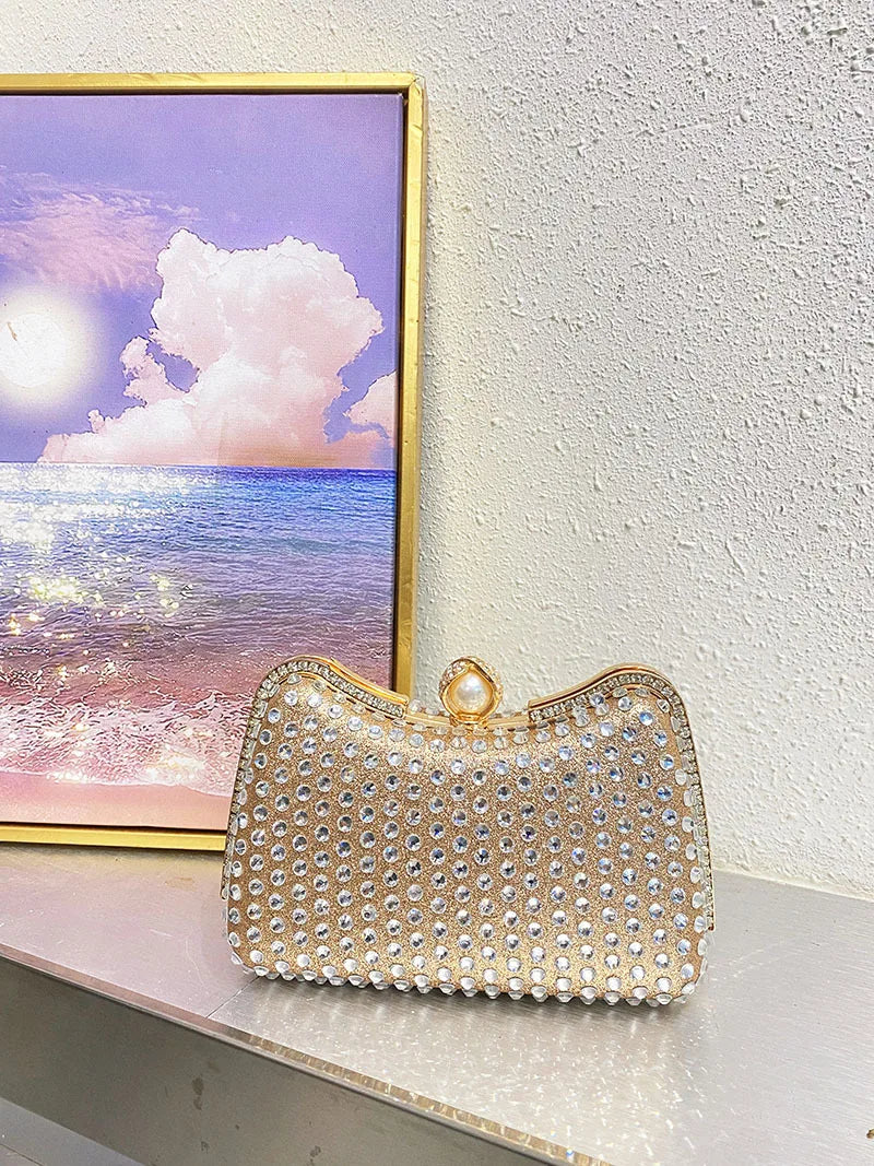 Women's Diamond Handbags Rhinestones Evening Bags Bridal Stones Clutch Purse Lady Clutches Bags Party Wedding