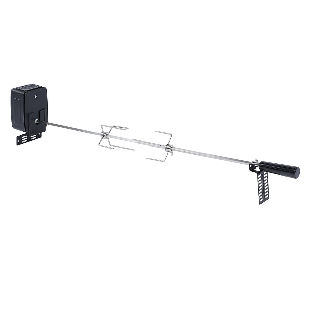 Rotisserie Grill Kit Stable Rotating Motor BBQ Grill Kit 15kg Load Capacity Rotating BBQ Grill Kit for Backyard Outdoor