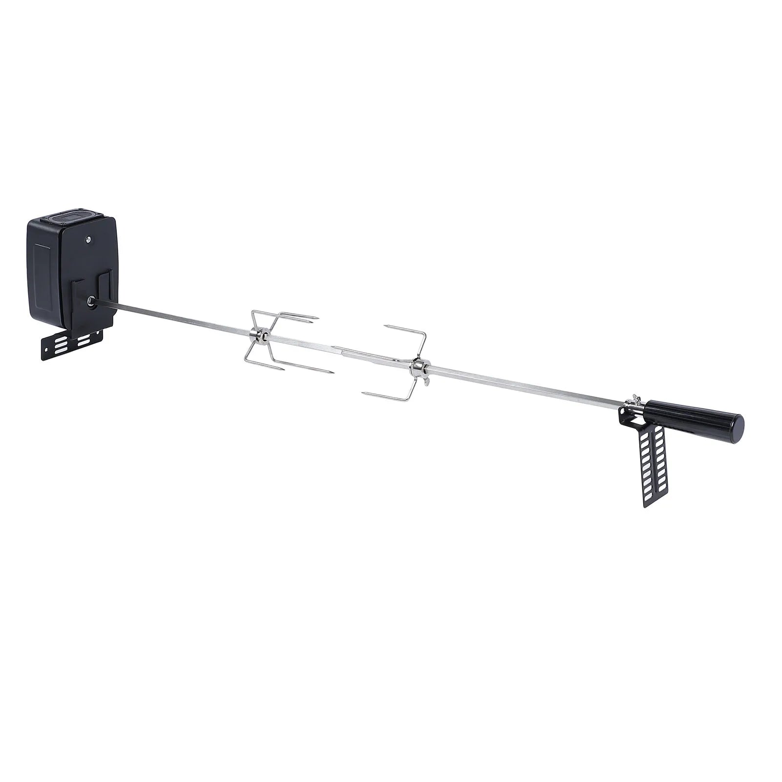 Rotisserie Grill Kit Stable Rotating Motor BBQ Grill Kit 15kg Load Capacity Rotating BBQ Grill Kit for Backyard Outdoor