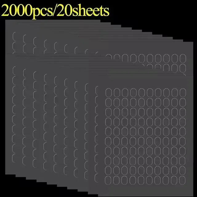 100-2000PCS Clear Gel Glue Pads Double-sided Adhesive Dots Removable Sticky Patch No Trace Wall Hanging Crafts Poster Dolls Glue