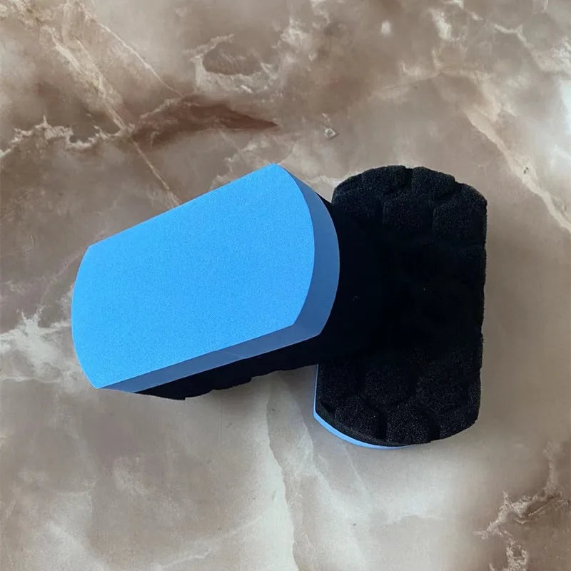Easy Grip Soft Applicator Pad Tire Dressing Shine Applicator Car Detailing Foam Sponge Tool Dressing Pad Tire Cleaning Sponge