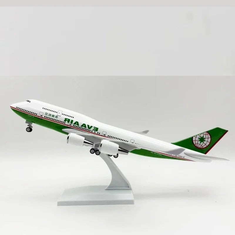 30cm Scale Plane 1/250 B747 Series Model Airplane Toy Resin Diecast Airplanes Building Kit (With Stand) Aviation Toys for Boys