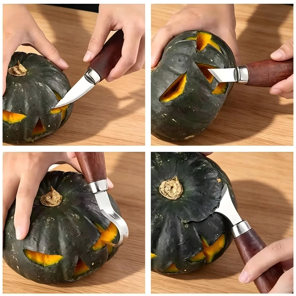 Hand Carving Knife Professional Whittling Tools Kit for Beginners Detail Woodworking Chisel DIY Pumpkin Carving Christmas Gift