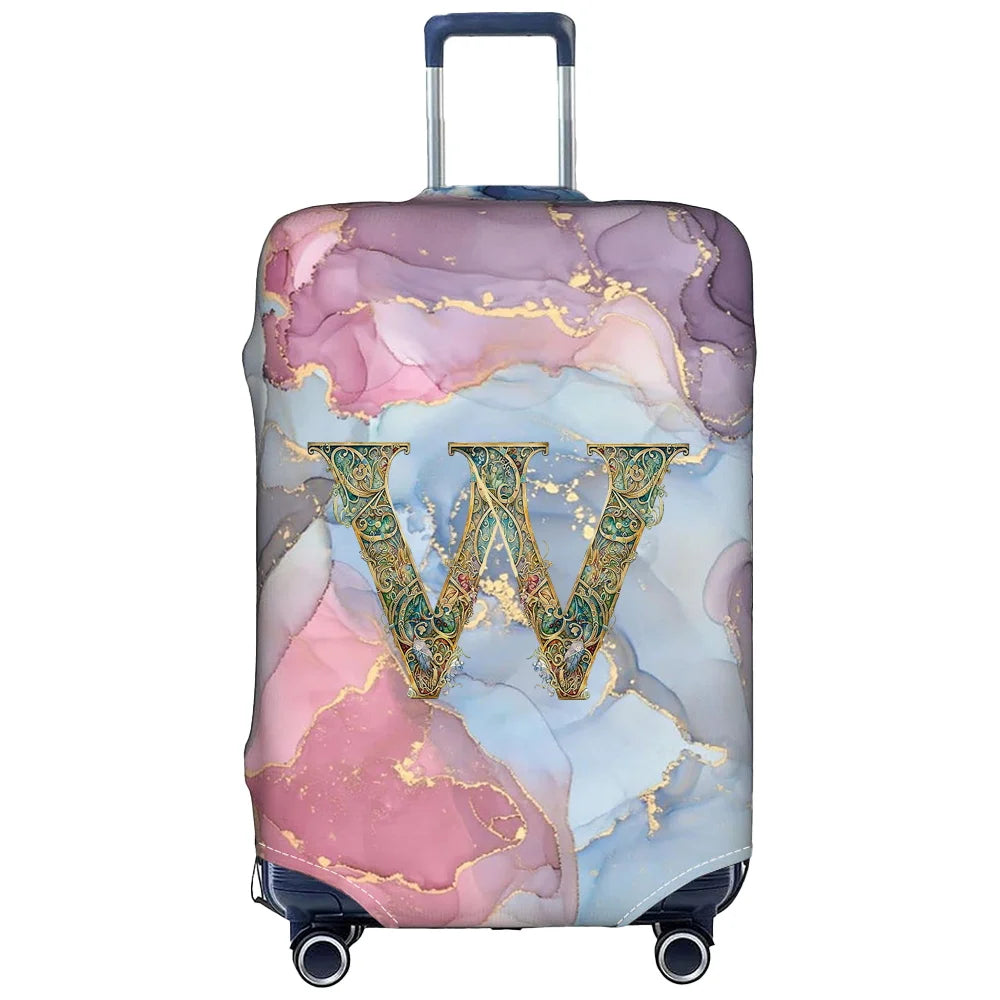 Luggage Cover Stretch Fabric Suitcase Protector Case Graphic Series Baggage Dust Case Cover Suitable 18-32 Inch Suitcase