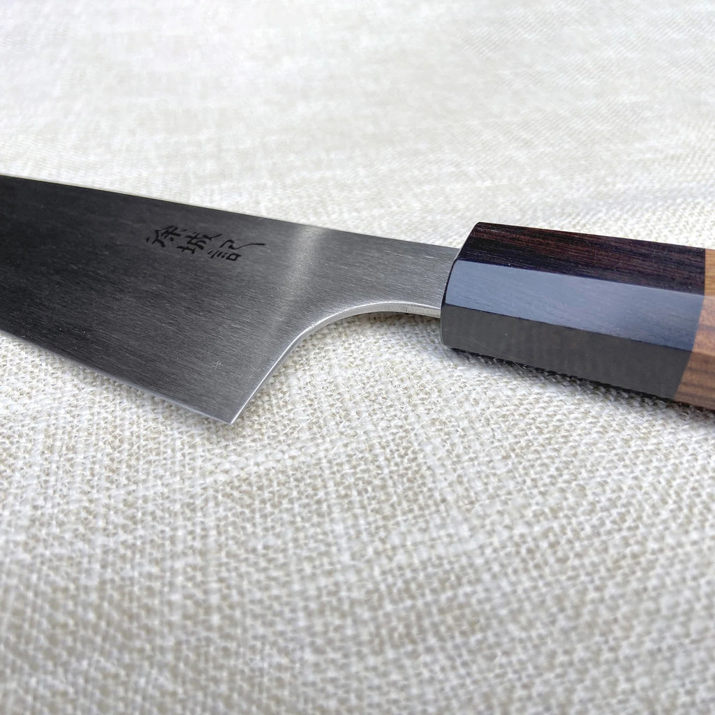 7 Inch Kiritsuke Knife T12A High-carbon Steel Core Sanmai-gawari Blade Slicing Cleaver Handmade Forged Kitchen Knife Wood Handle
