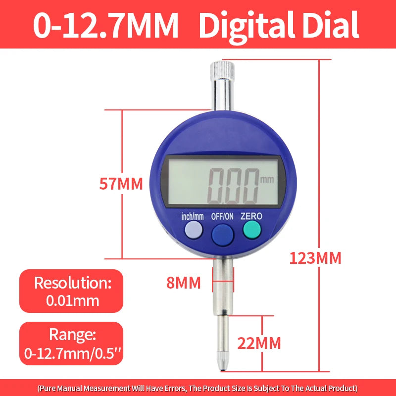 Dial Indicator Magnetic Base Holder Stand Micrometer Measuring Tools Lever Dial Gauge Precision Indicators Measurement Tool