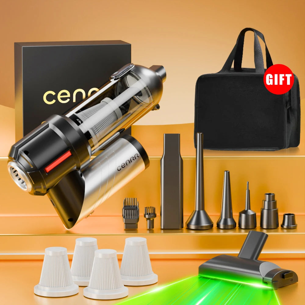 CENRR Car Vacuum Cleaner Powerful Mini 998000PA Cordless Portable Vacuum Cleaner for Home Appliance Handheld Blower Car Cleaner