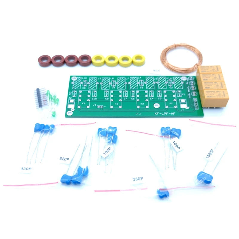 XF-LPF-HF Filter 12V 100W HF Low Pass LPF Unit 3.5Mhz-30Mhz DIY Kits-A07G
