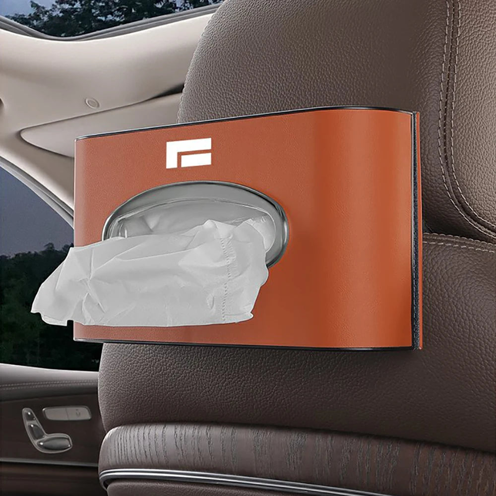 Car Tissue Box Microfiber For BAIC JISHI Rox Adamas 2026 Auto Armrest Storage Bag Vehicle Hanging Napkin Paper Box Accessories