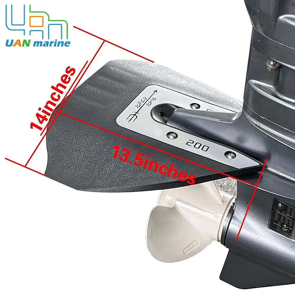 Sport 200 for Yamaha Mercury Evinrude Johnson Honda Tohatsu Suzuki Boat Outboards 8 to 40HP Whale Tail Hydrofoil Stabilizer