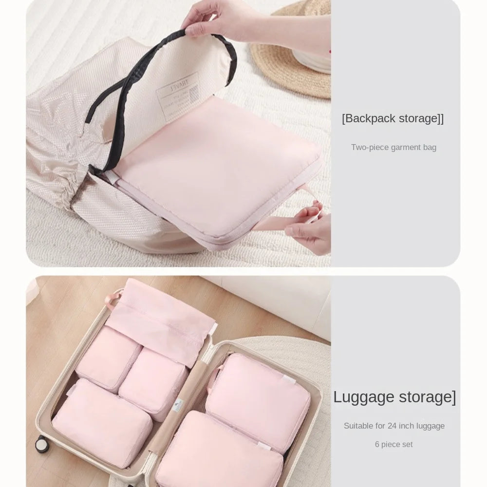 Portable Travel Compression Bag for Down Jackets Large Capacity Storage Packing Bag for Clothes Space Saving Luggage Organizer