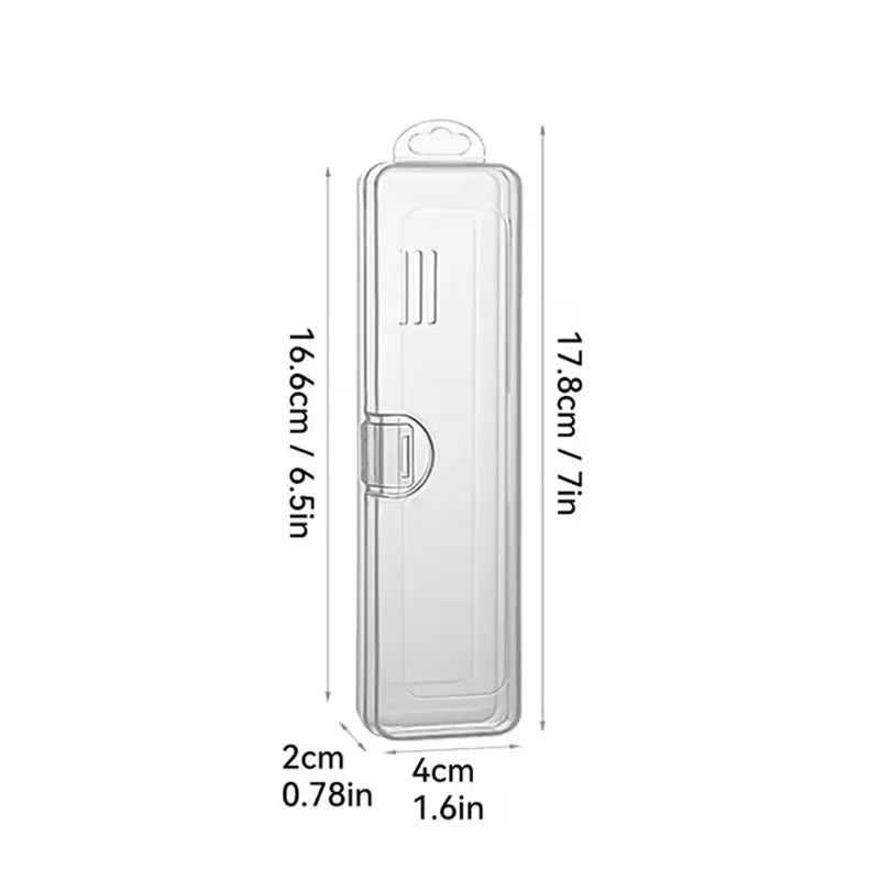 Toothbrush Box Transparent Organizer Case Travel Portable Toothbrush Holder Plastic Toothpaste Box Storage Container