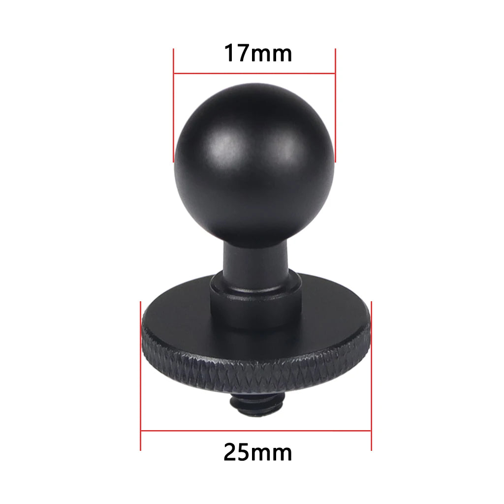 13mm/15mm/17mm/20mm Ball Head Adapter Clip Mount for Gopro Hero 11 10 9 Action Camera Car Auto Mounting Bracket Recorder Sucker