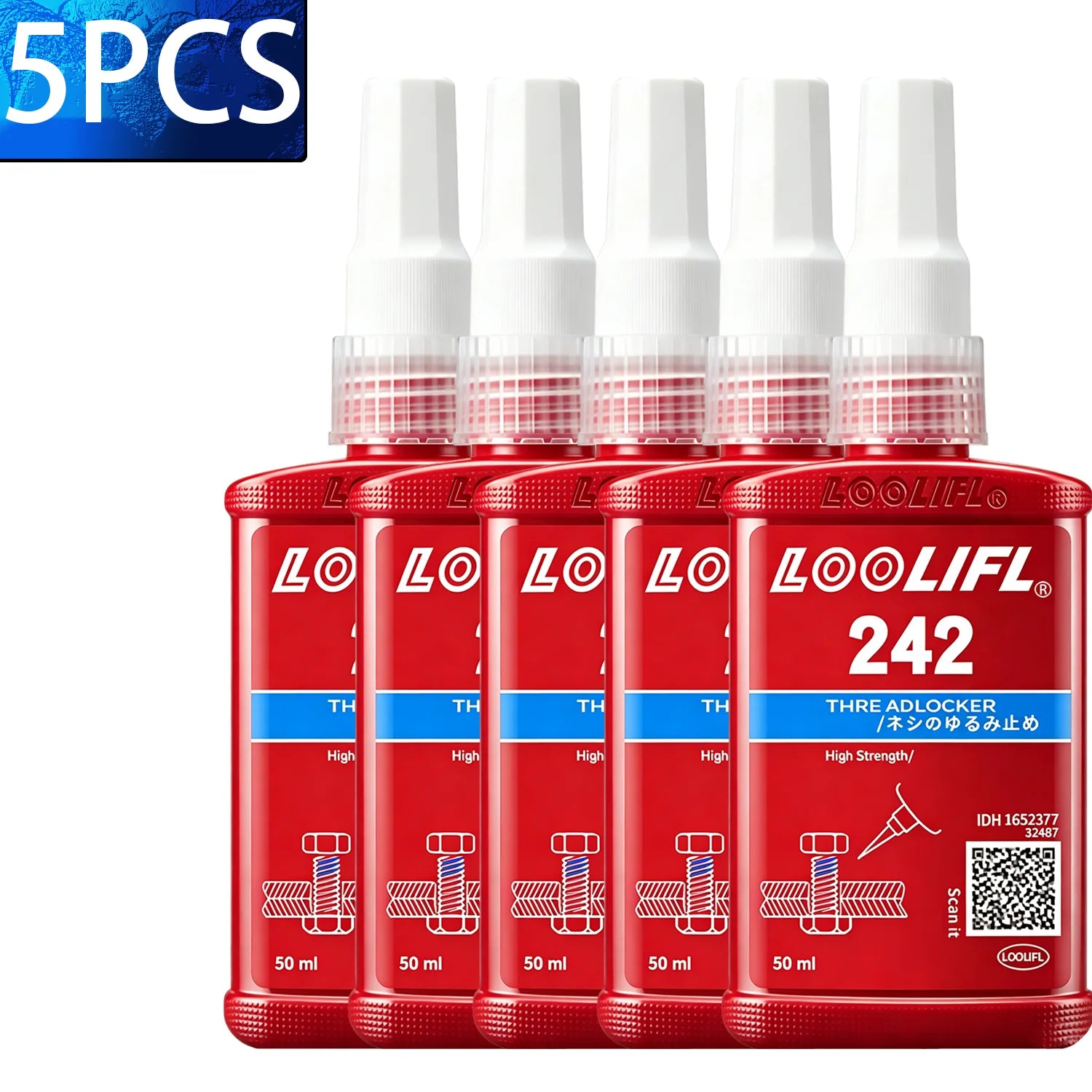 242 272 50mlThreadLocker Screw Glue Quickly Cured Thread Locking Agent Anaerobic Adhesive Corrosion-Resistant Anti-LooseningGlue