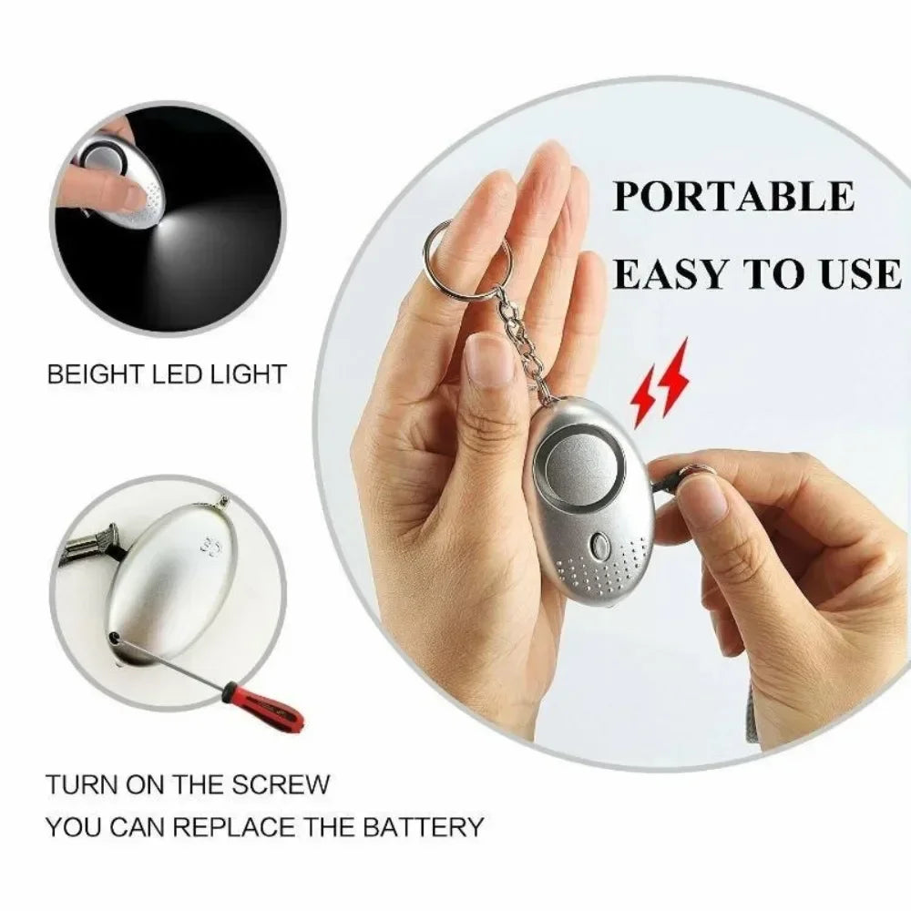 Safe Sound Personal Alarm, 130DB Personal Security Alarm Keychain with LED Lights, Emergency Safety Alarm