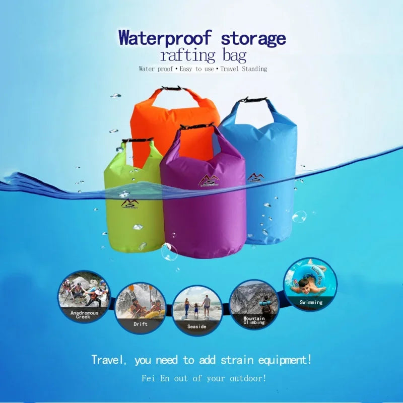 5L 10L 20L 40L 70L Waterproof Large Capacity Bag Dry Bag For Camping Hiking Swimming Rafting Kayak River Trekking Bags