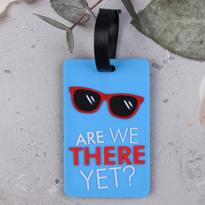 1pc Cartoon Animal PVC Luggage Tag Women Men Holiday Travel Accessories Suitcase Tags Name ID Address Lable Travel Luggage Tags