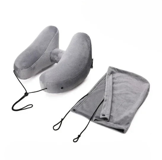 Portable Multi-function Neck Pillow Inflatable H-type Applicable To Outdoor Camping Car Long-distance Travel
