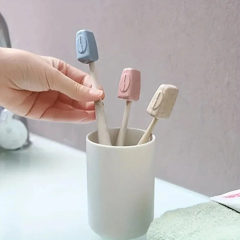 4pcs Toothbrush Head Cover, Travel Portable Toothbrush Box, Toothbrush Protective Cover, Toothbrush Box