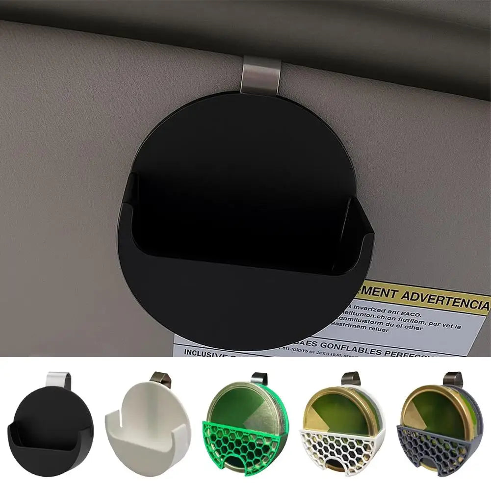 Plastic Car Visor Clip  For ZYN Cans Holder, most car visors Travel Dip Can Storage Box for All Vehicles