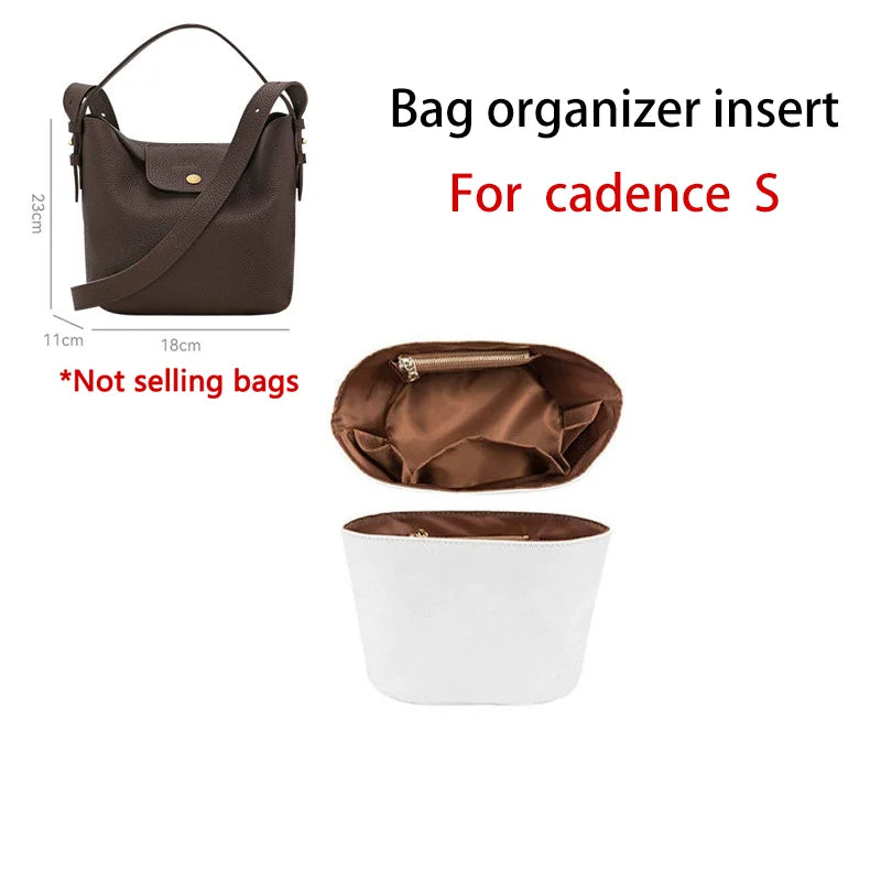 Bag Organizer Insert For Le Cadence Longchamp Waterproof Durable Fashion Bag Support Storage Inner Modification Bag Accessories