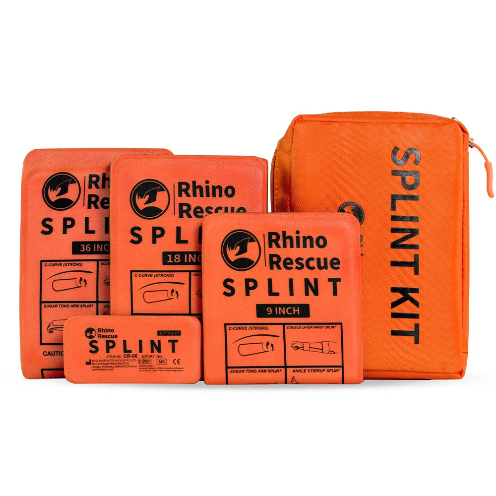 Rhino Rescue Emergency Splint Moldable Medical First Aid  Survival Lightweight Reusable Combat Splint For Camping