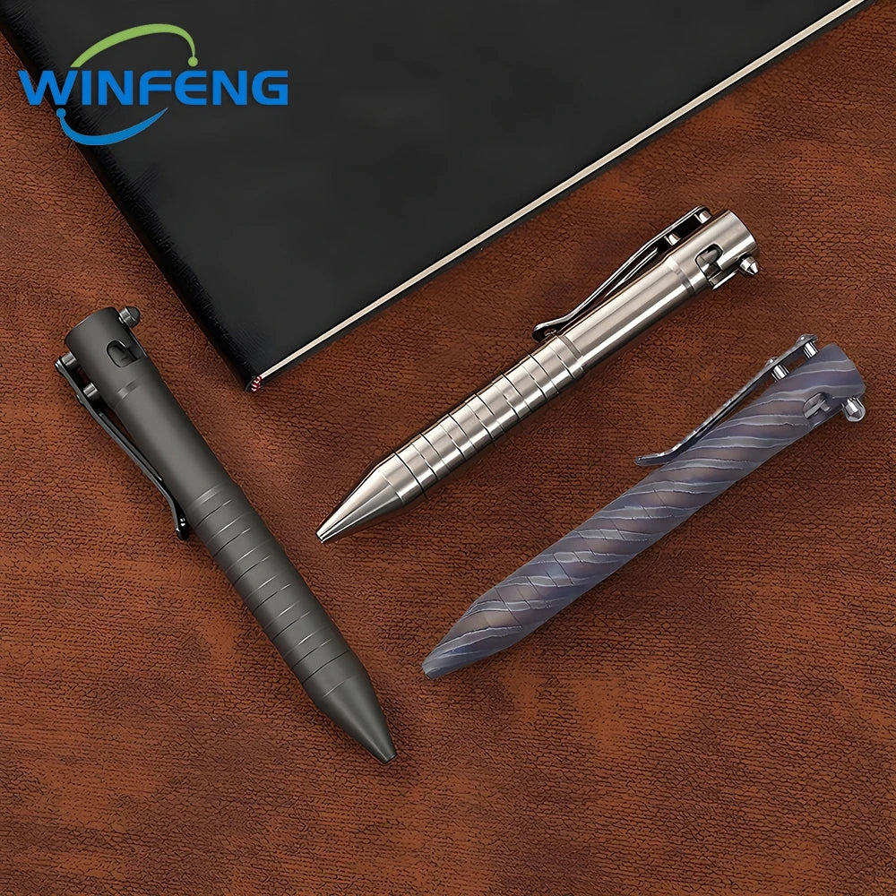 High Quality Metal Self Defense Tactical Pen Bolt Action Business Signature Ballpoint Pen Emergency Glass Breaker Survival Kits