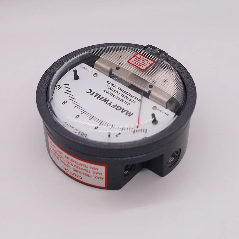 0-3 0-4 0-5 0-8 0-10 0-15 0-20 INCHES OF WATER Pressure gauge Differential pressure meter Pressure difference gauge