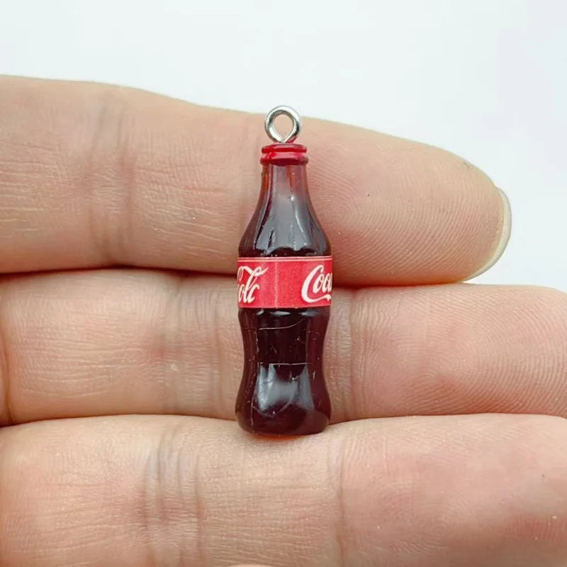10Pcs Random Mixed Mini Liquor Bottle Resin Charms Simulation Drink Bottle Pendant DIY Handmade Jewelry Keychain Accessories