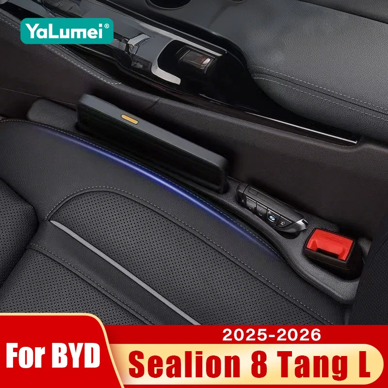 For BYD Sealion 8 Tang L 2025 2026 2PCS Universal Car Seat Leak Proof Strips Gap Side Seam Filler Storage Accessories