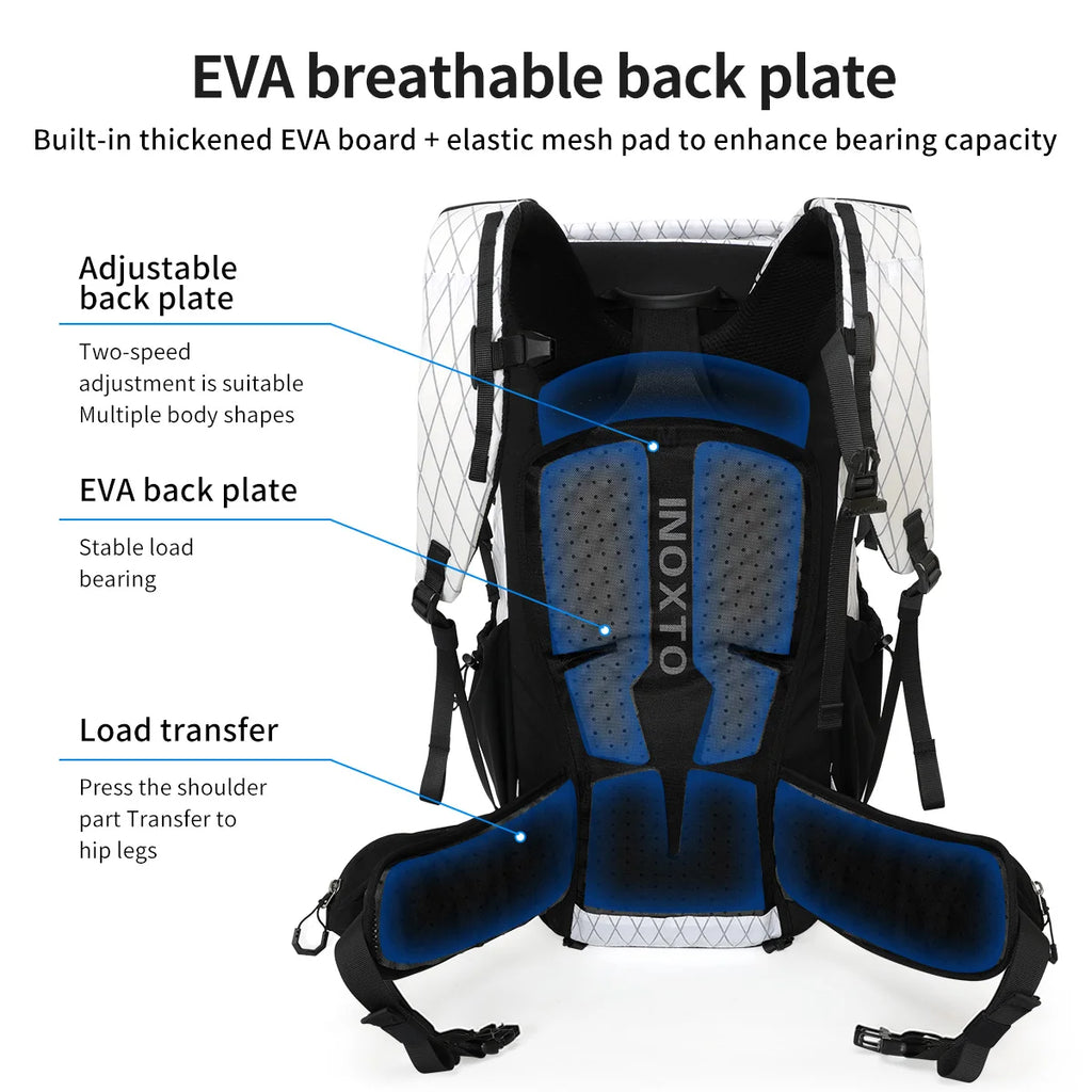 45L Hiking Internal Frame Backpacks with Rain Cover for Camping,Backpacking,Travelling