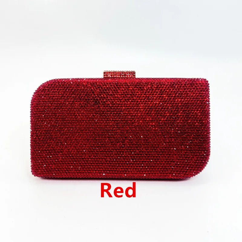 Makeup Rhinestone Wedding Dinner Bag Crystal Hot Diamond Women's Shoulder Evening Bag
