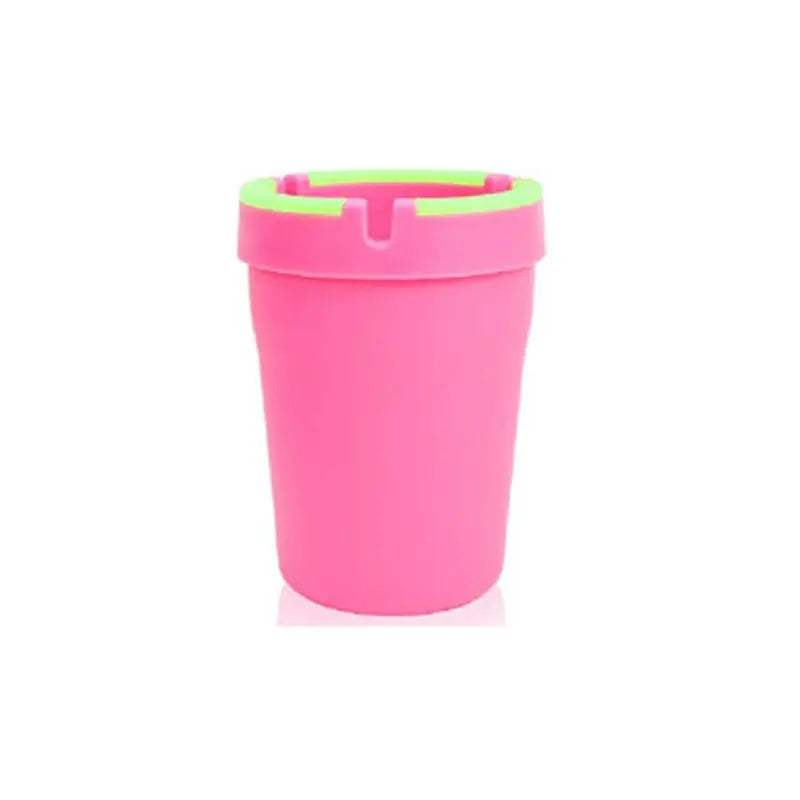 Universal Car Ashtray with Lid Large Capacity Smokeless Smell Proof Cup Holder Auto Ash Tray Glow in the Dark Interior Accessory