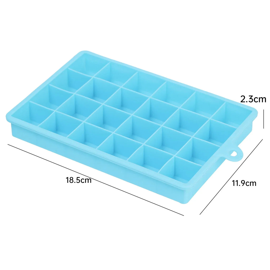 Silicone Ice Cube Mold Reusable Square Ice Cube Molds with Lid Whiskey Cocktail Freezer DIY Ice Maker Barware Kitchen Gadgets