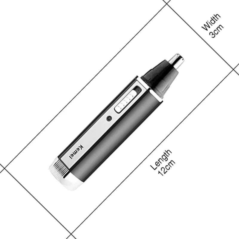 Keme 4in1 Nose Hair Trimmer For Men Face, Body ,Beard Eyebrow Trimer Ear Cleaner Grooming Nose Hair Shaver Set Rechargeable