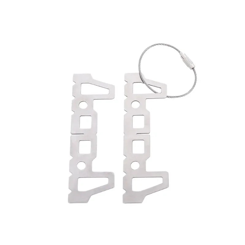 A Pair Camping Alcohol Stove Cross Stand Stainless Steel Boiler Rack Tools Thermostability Outdoor Travel Card Furnace Support