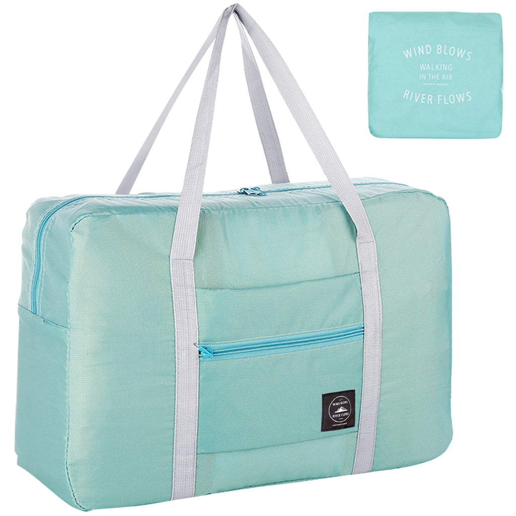 Travel Bag for Women Men Foldable Duffel Bag Carry on Luggage Tote  Sports Gym Bag Nylon Weekender Overnight Bag Hospital Bags