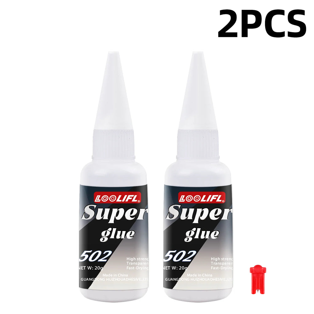 20ml 502 Glue Super Strong Instant Adhesive Fast Drying Cyanoacrylate Glue for Metal Plastic Wood Ceramic