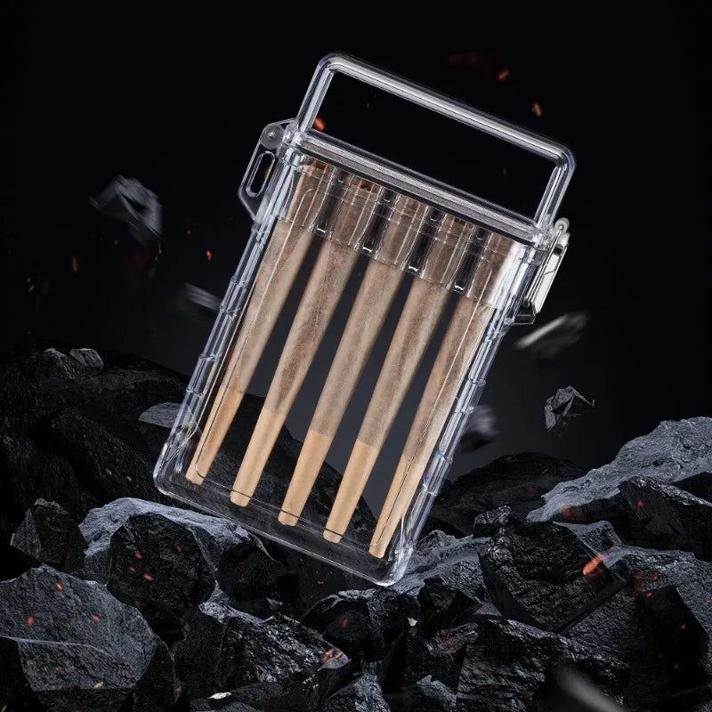 New model Cigarette case 3/5 pack cigarette slot Sealed Waterproof Anti pressure Cigarette Box men women Cigarette Accessories