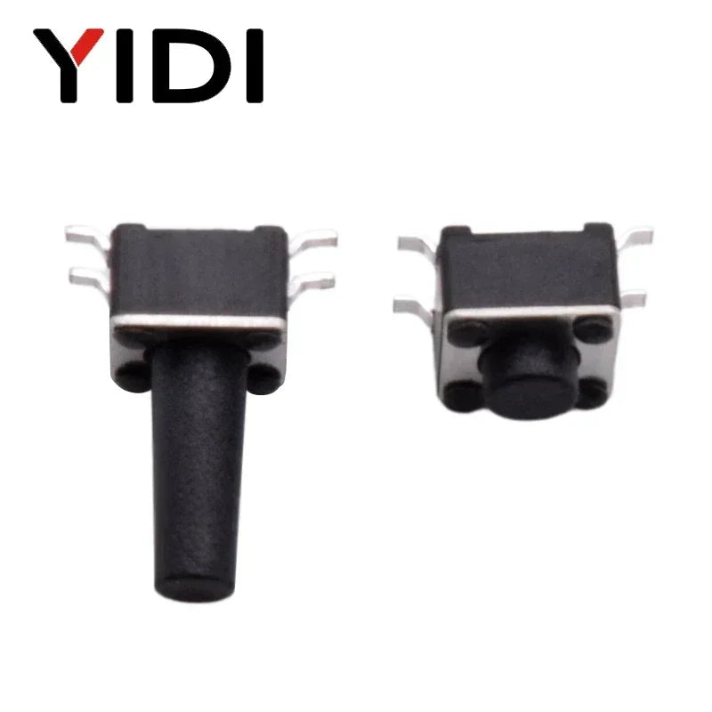 50pcs 4.5*4.5*4/5/6/7/8/9/10/12mm Momentary Tactile Tact Push Button Switch On Off 4 Pins SMD SMT Microswitch Electronic Set
