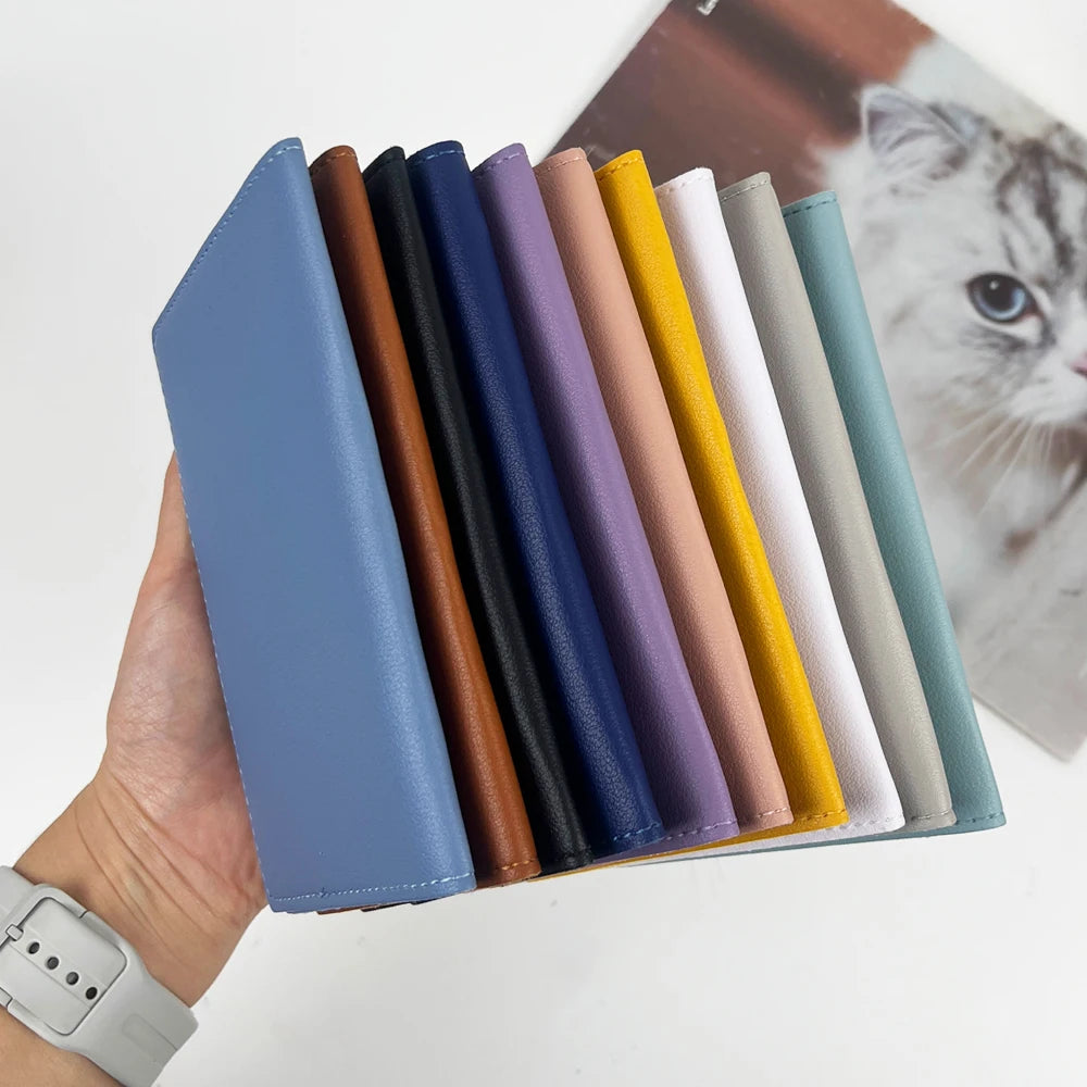 Customized Name PU Leather Passport Protection Case with Multiple Functions and Multiple Card Slots - Leather Passport Bag