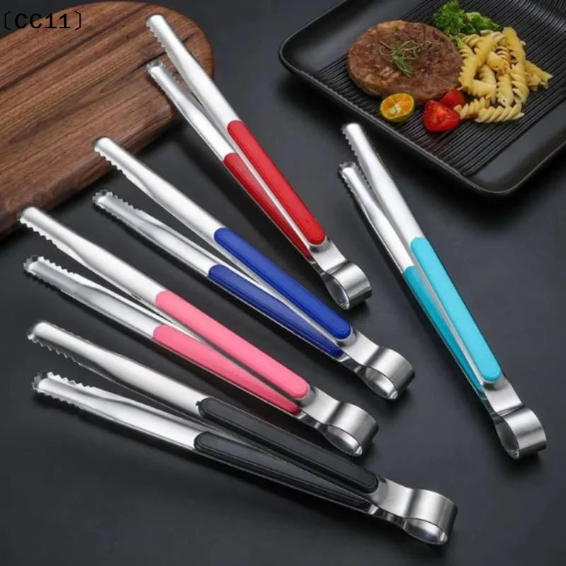 Stainless Steel Barbecue Clip Non-slip Thickened Simplicity Portable Clip Multifunction Buffet Steak Food Clip BBQ Tools〔CC11〕