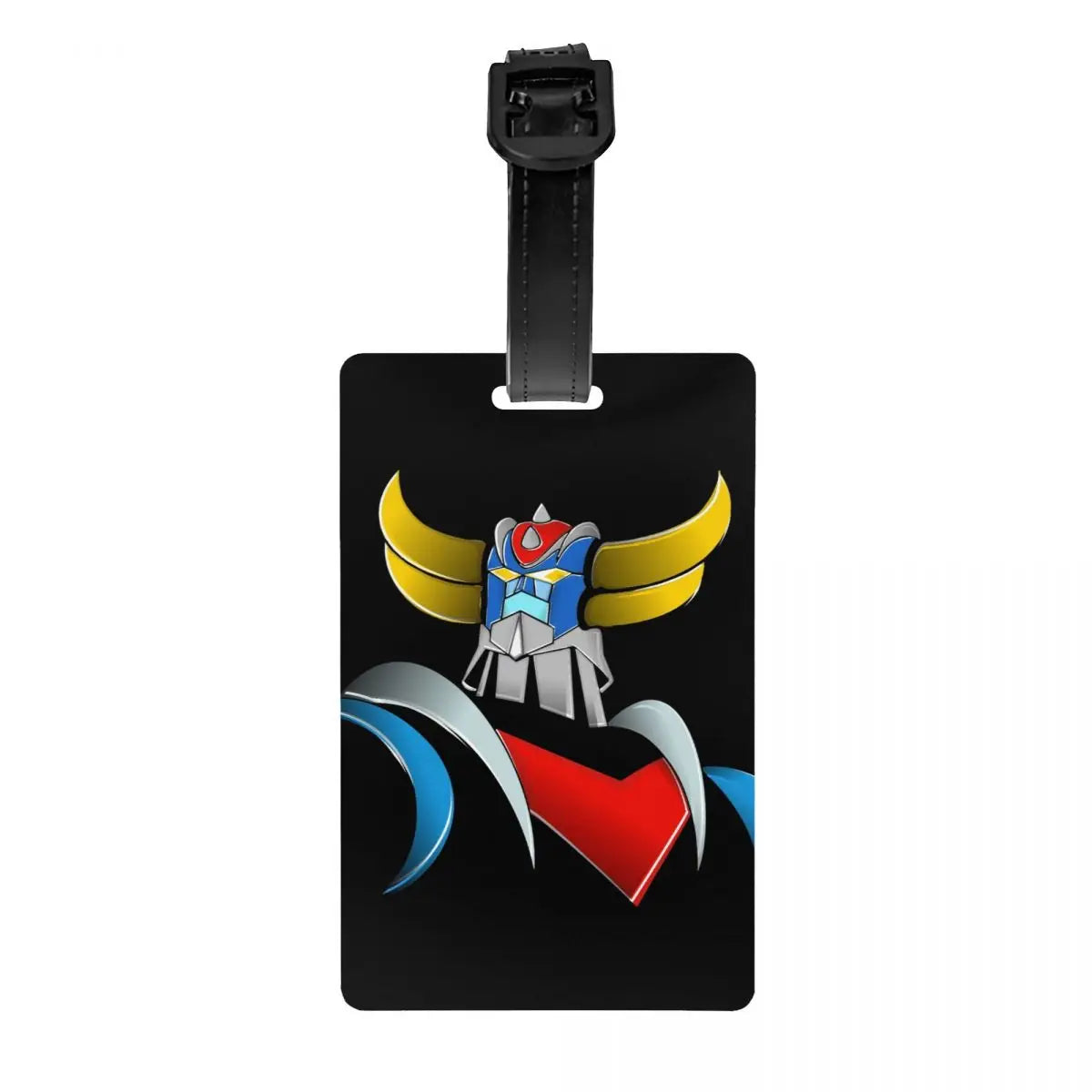 Custom Grendizer Anime Luggage Tag Privacy Protection UFO Robot Goldorak Baggage Tags Travel Bag Labels Suitcase