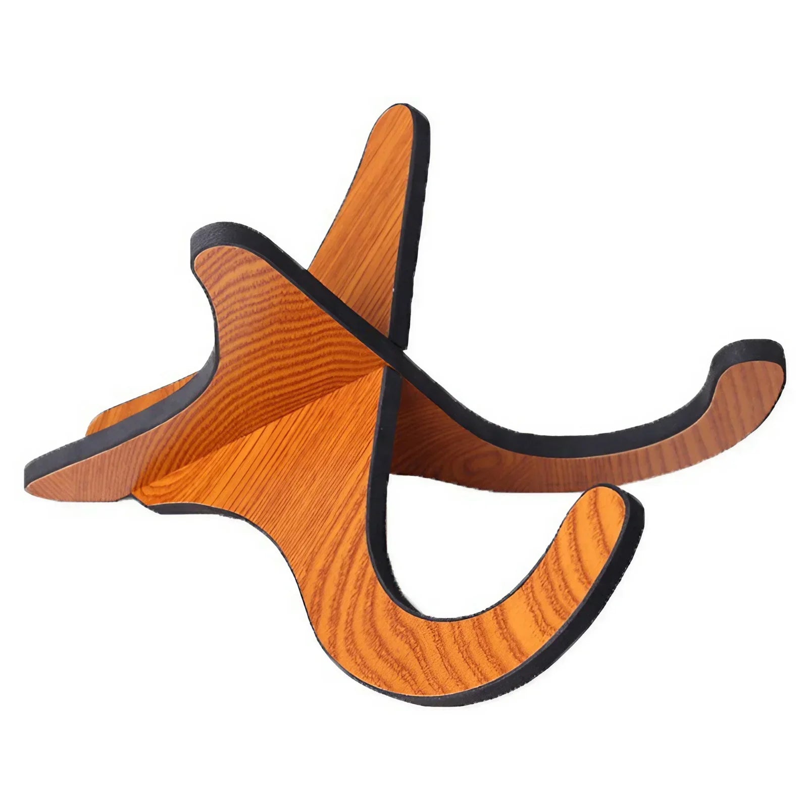 1 Pair Wooden Ukulele Stand Adjustable Guitar Holder for Musical Instruments Accessories Portable Bamboo Stand