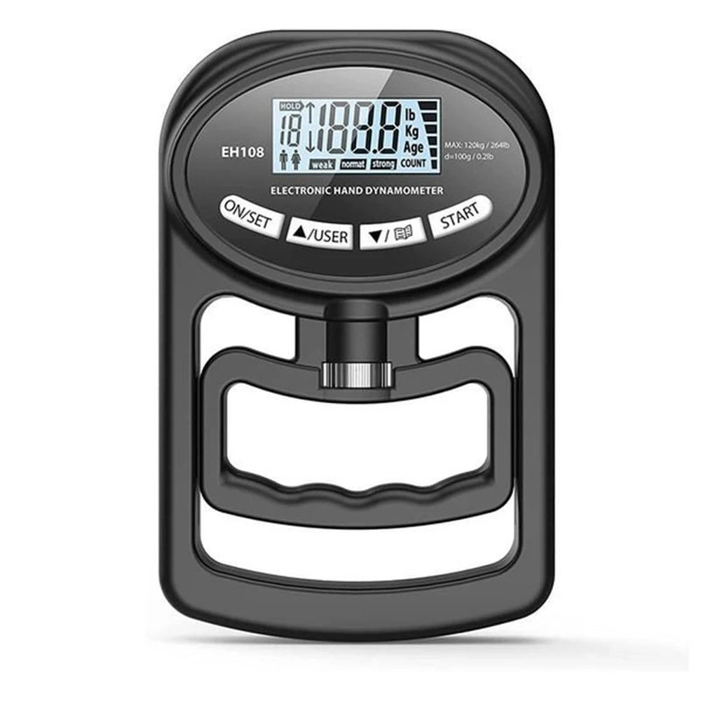 Grip Strength Tester 265Lbs/120Kg Digital Hand Dynamometer Grip Strength Meter USB LCD Screen Hand Grip for Power Training