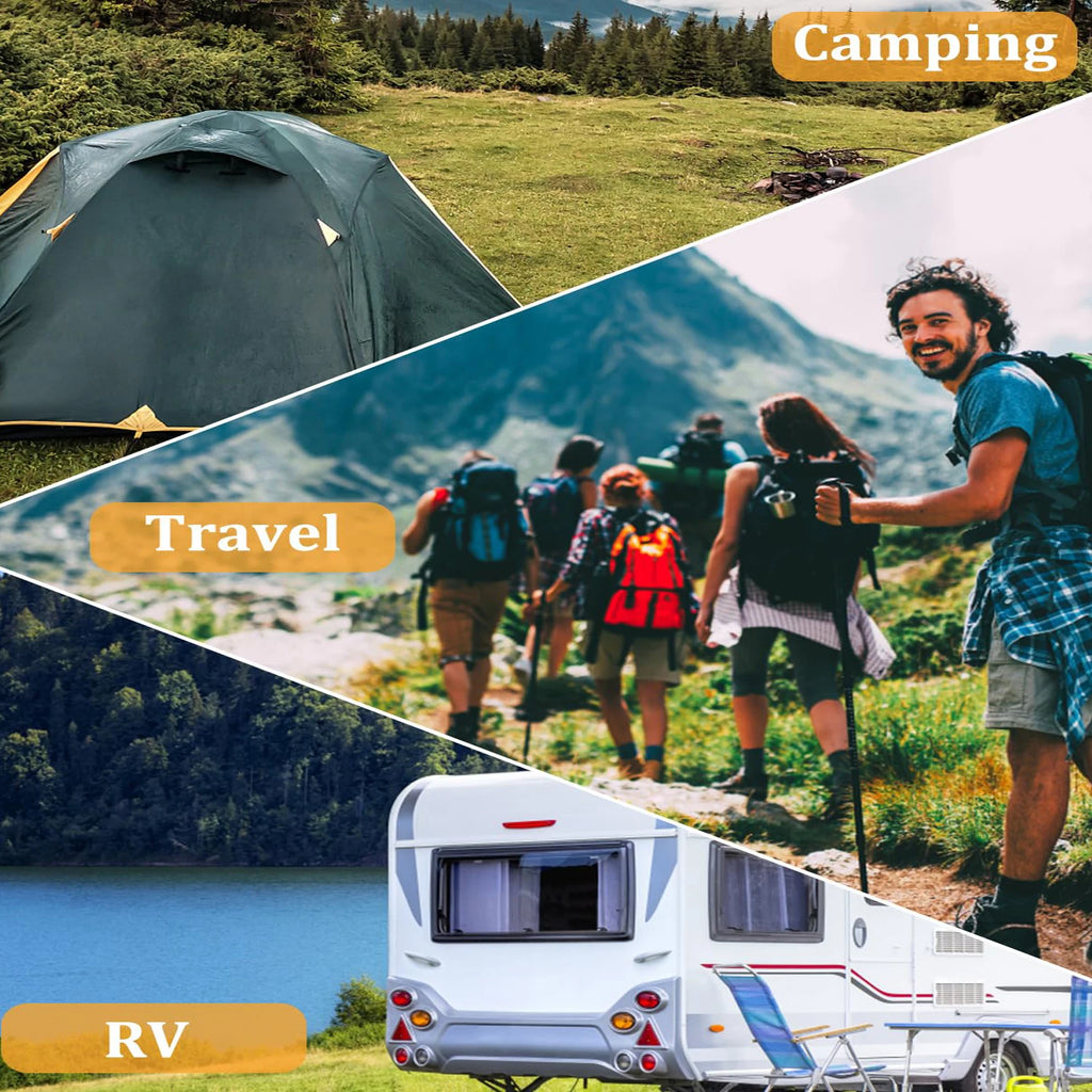 32ft Retractable Portable Clothesline with 10 Buckles, Multifunctional Clothes Line for Travel Camping Outdoor Use