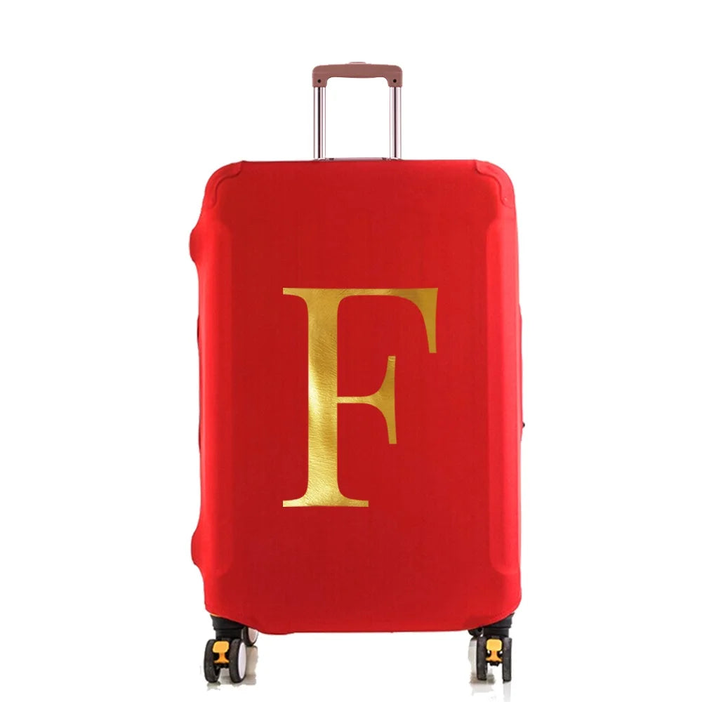 Luggage Cover Protector Elastic Fashion Suitcase Dust Cover Fit 18-28 Inch Trolley Baggage Letter Name Print Travel Accessories